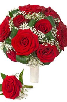 Букет невесты   Бутоньерка № 30