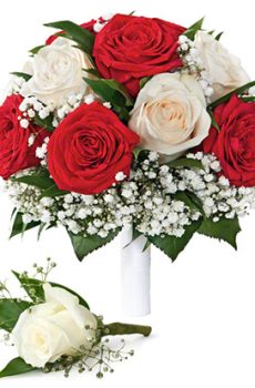 Букет невесты   Бутоньерка № 32