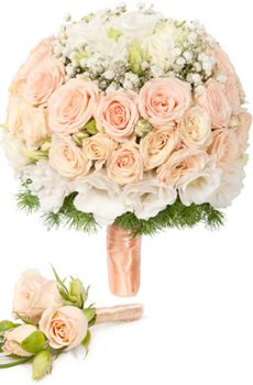 Букет невесты   Бутоньерка № 33