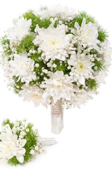 Букет невесты   Бутоньерка № 35