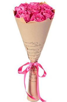Букет "7 розовых роз"